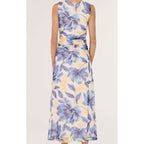 Dress Fleur Mesh Midi - Blurred Floral