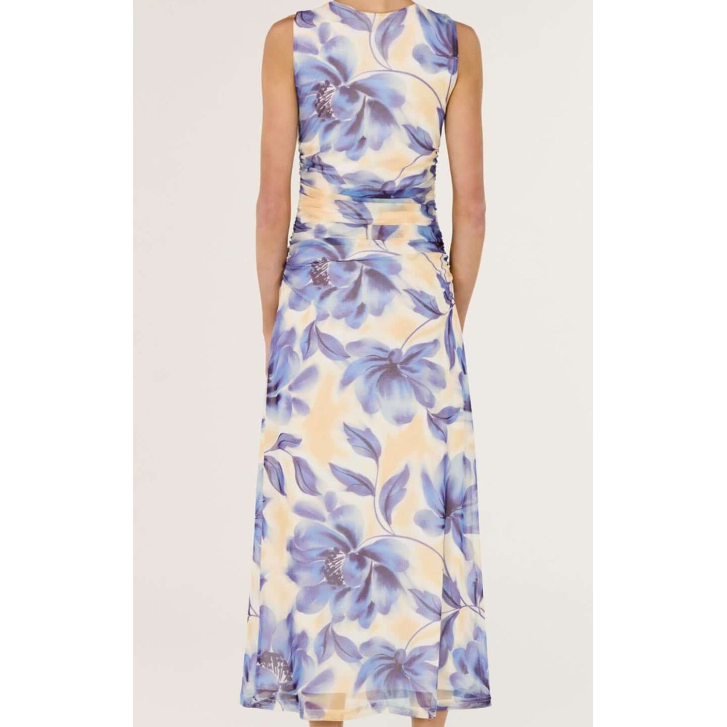 Dress Fleur Mesh Midi - Blurred Floral