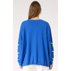 Jumper Vermont Star V Neck OS - Cobalt