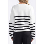 Knit Lottie Stripe Sweater - Black