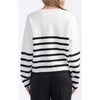 Knit Lottie Stripe Sweater - Black