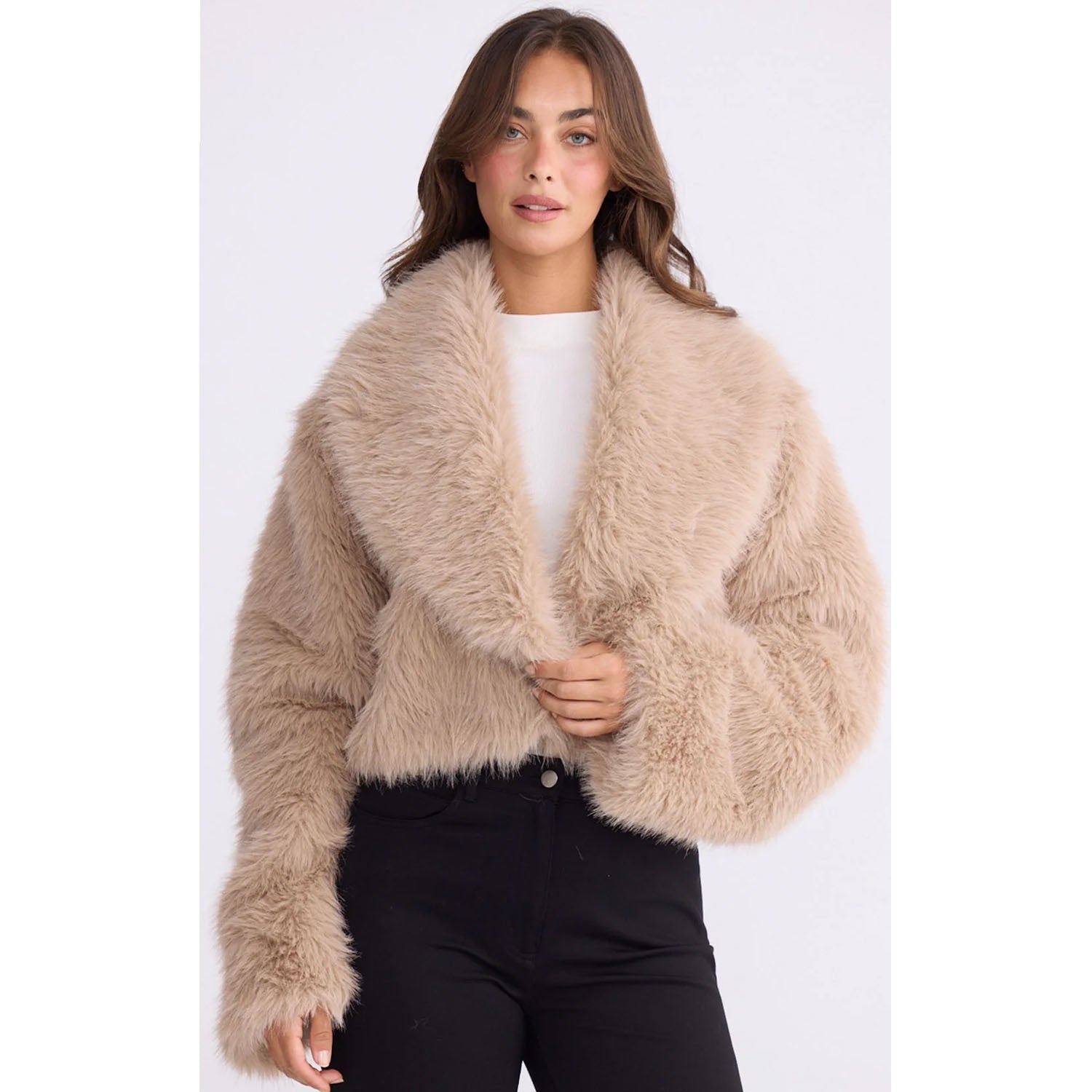 Jacket Fur Chantel - Beige