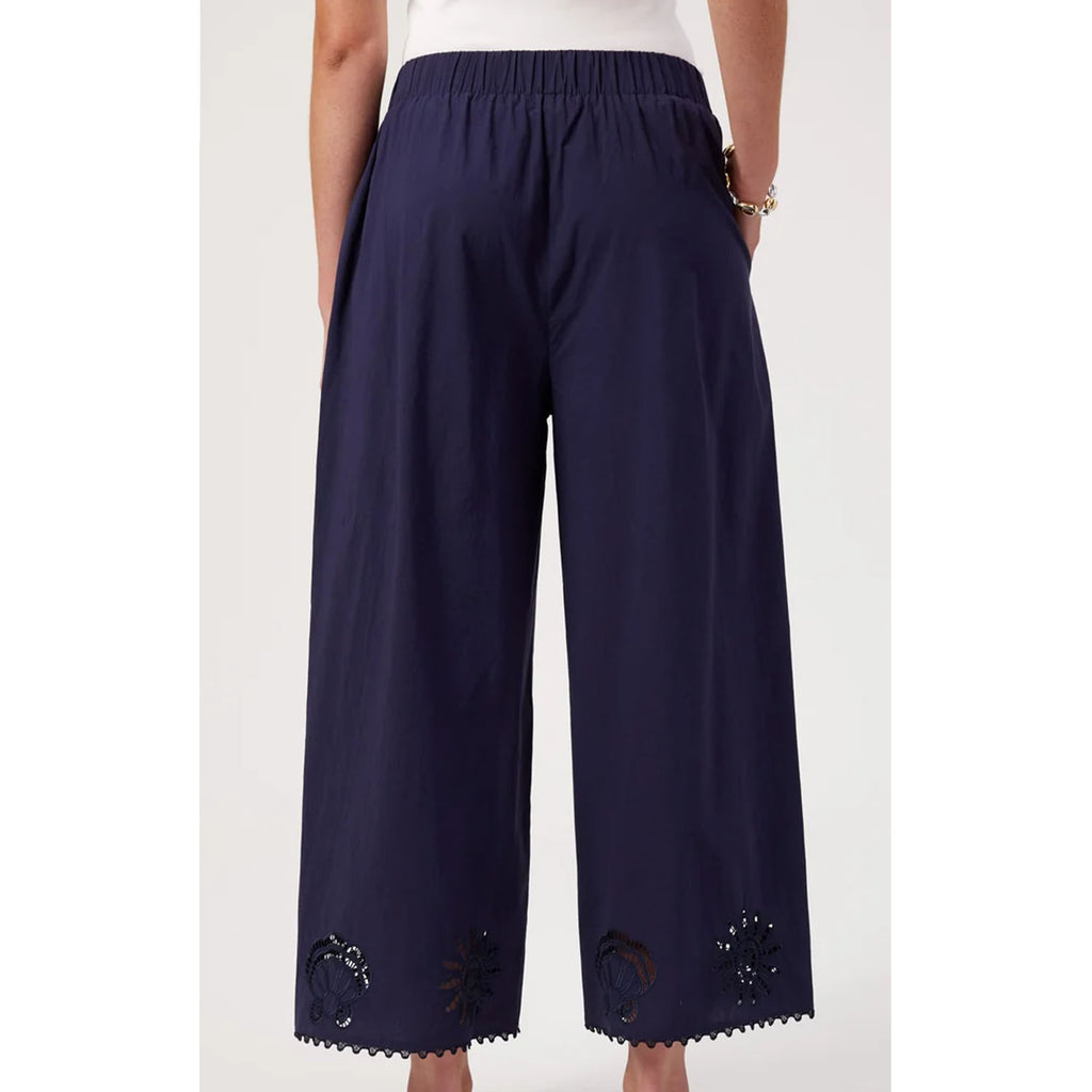 Pant Broderie Larissa - Navy