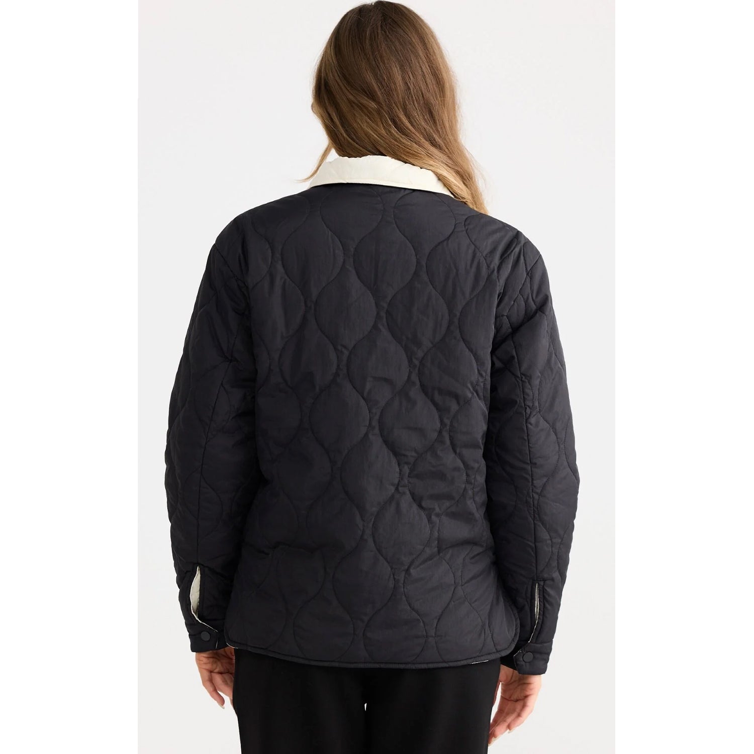Jacket Ellis Puffer - Black & Cream