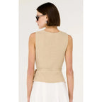 Top Marnie Knit Wrap - Stone