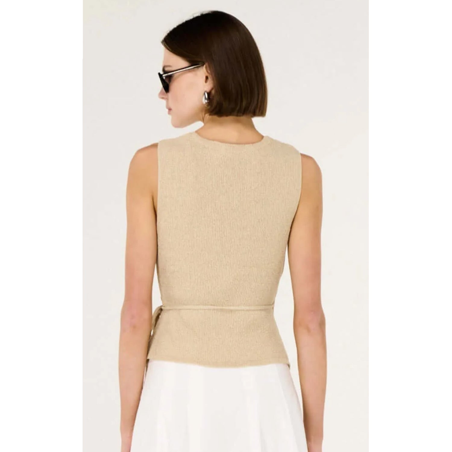 Top Marnie Knit Wrap - Stone
