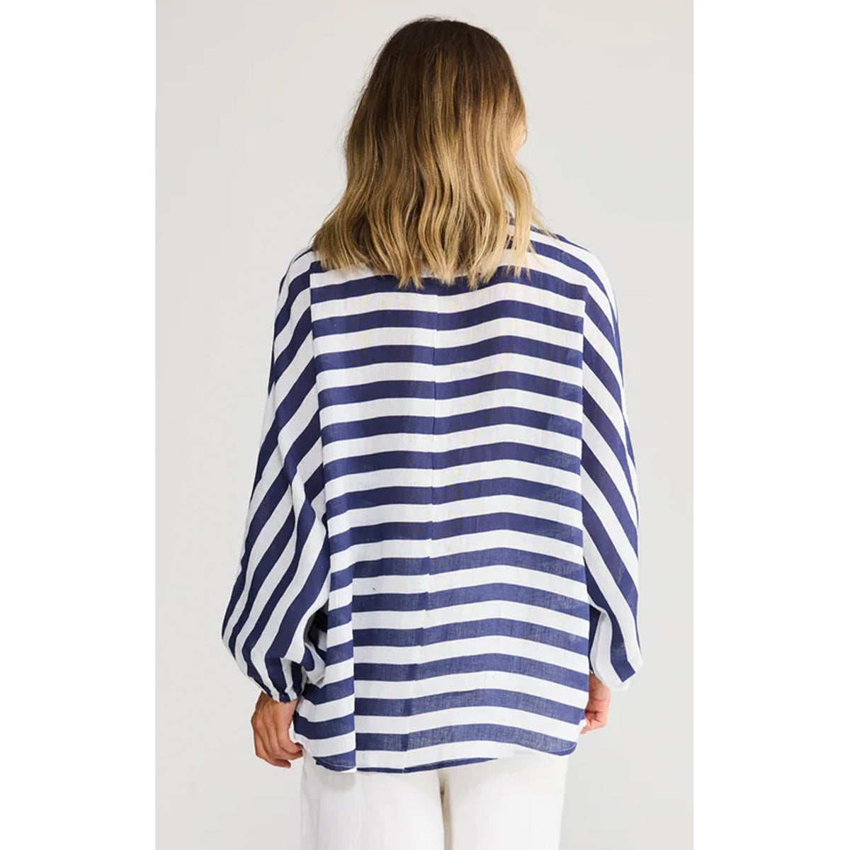 Top Cliffside Shirt - Navy Stripe