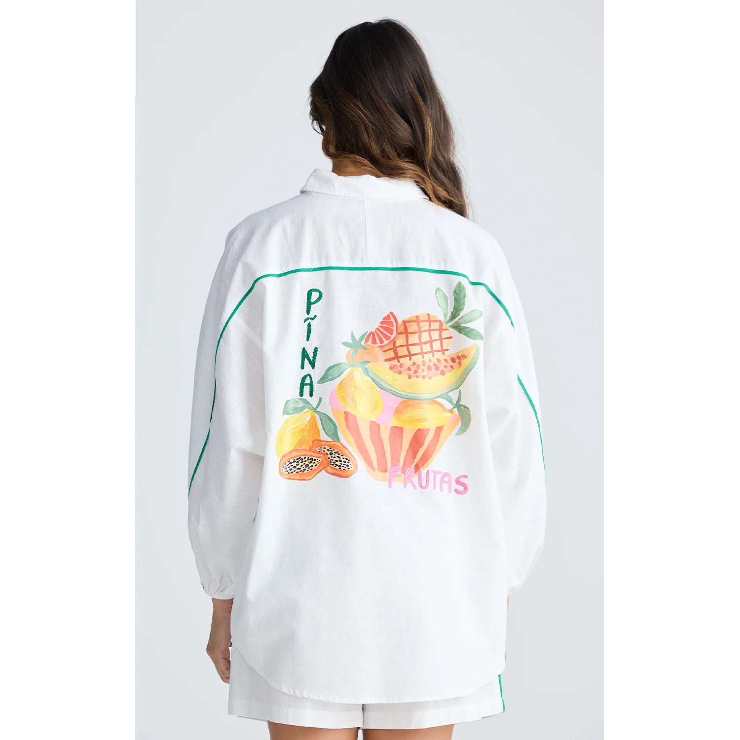 Top On Vacation Shirt - White Multi
