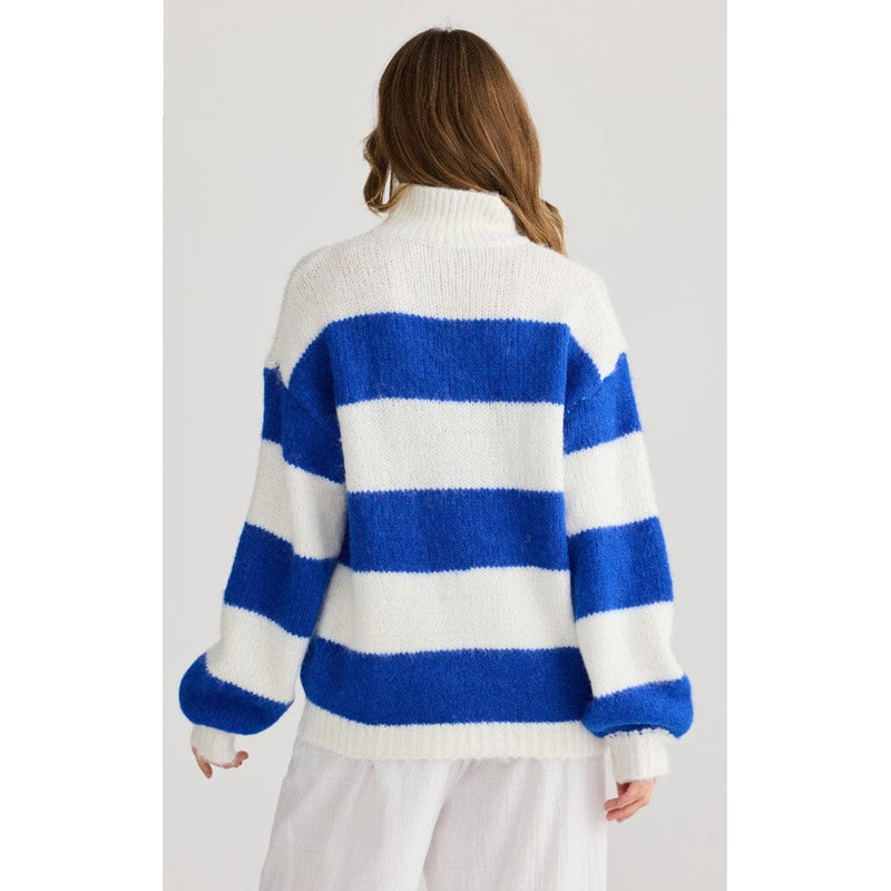 Knit Island - Cobalt Stripe