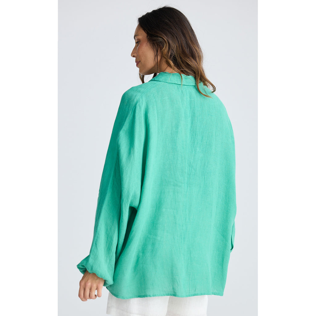 Top Cliffside Shirt - Jade Green