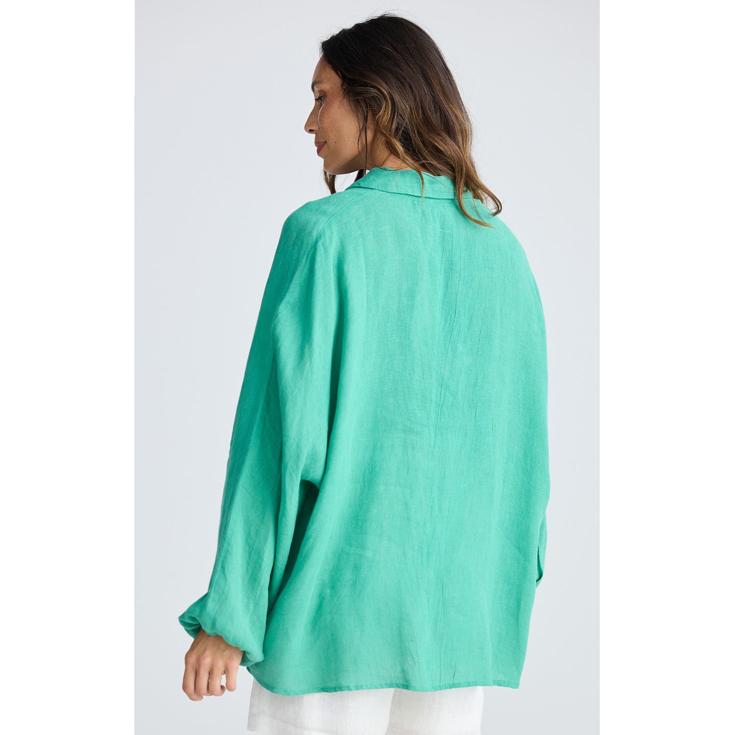 Top Cliffside Shirt - Jade Green