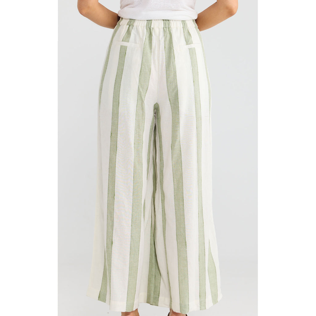 Pant Positano - Sage Shadow Stripe