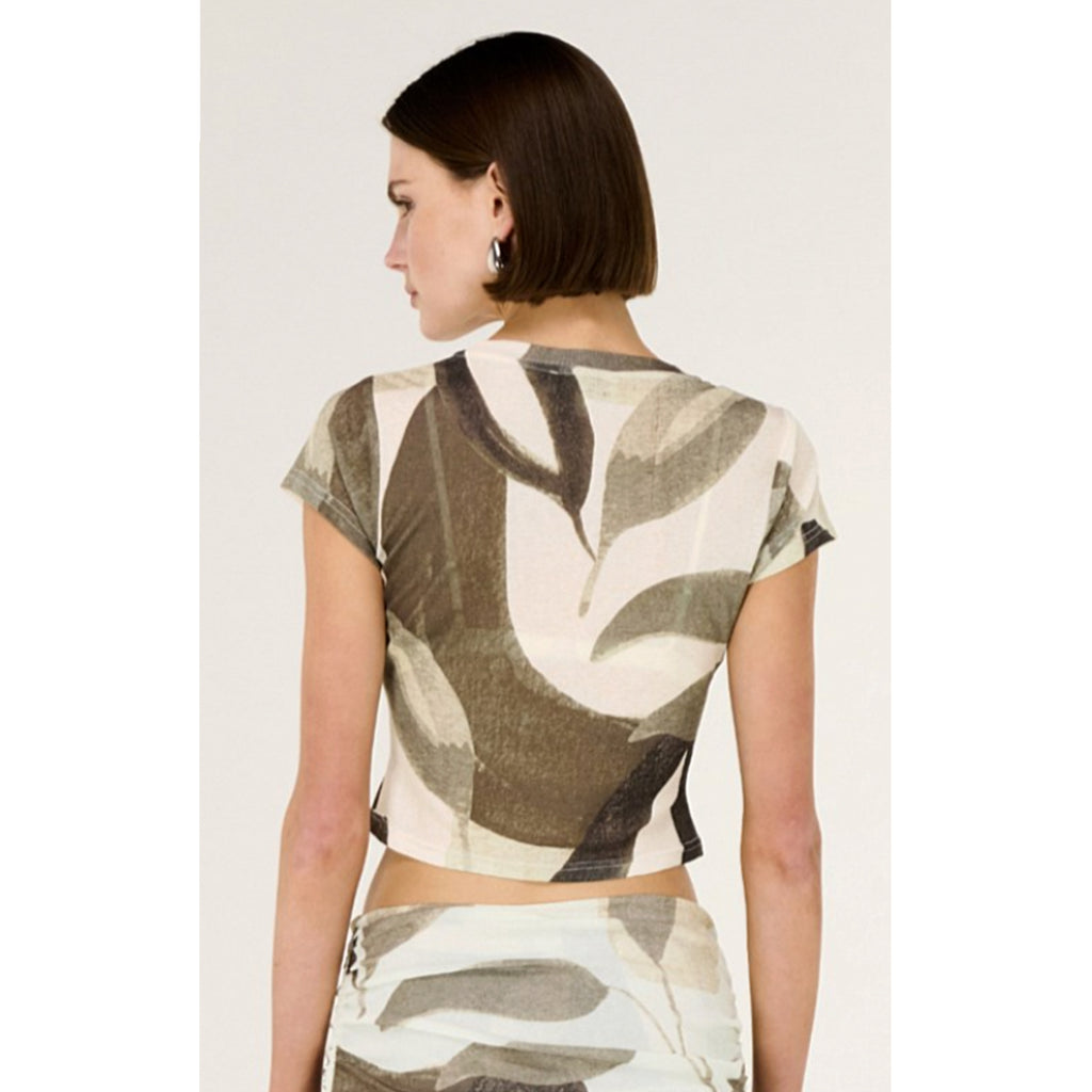 Top Ophiele Baby Tee - Dark Leaf Garden
