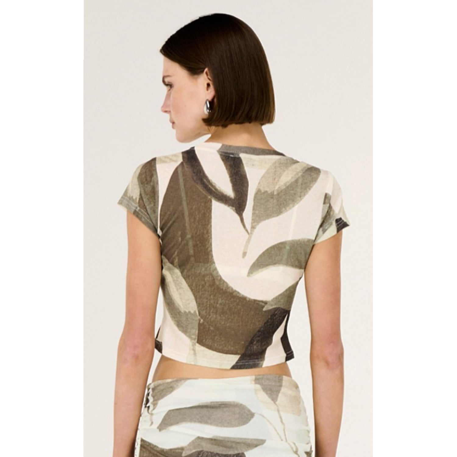Top Ophiele Baby Tee - Dark Leaf Garden