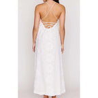 Dress Alessia Lace Back Maxi - White