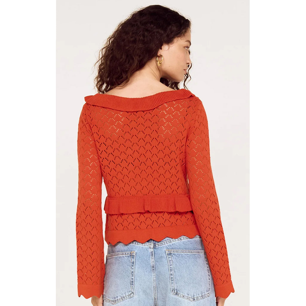 Top- Fia Pointelle Frill