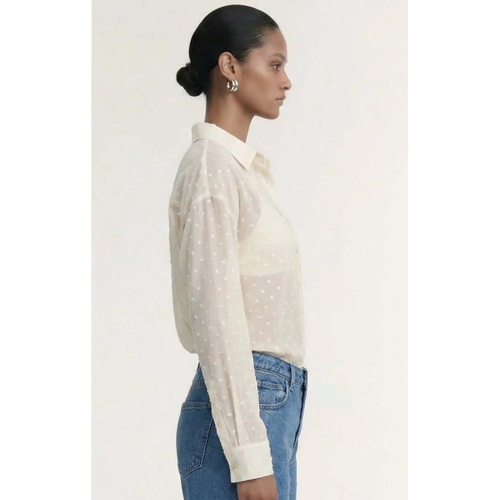 Shirt Etoile - Embroidered Cream Spot
