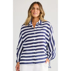 Top Cliffside Shirt - Navy Stripe