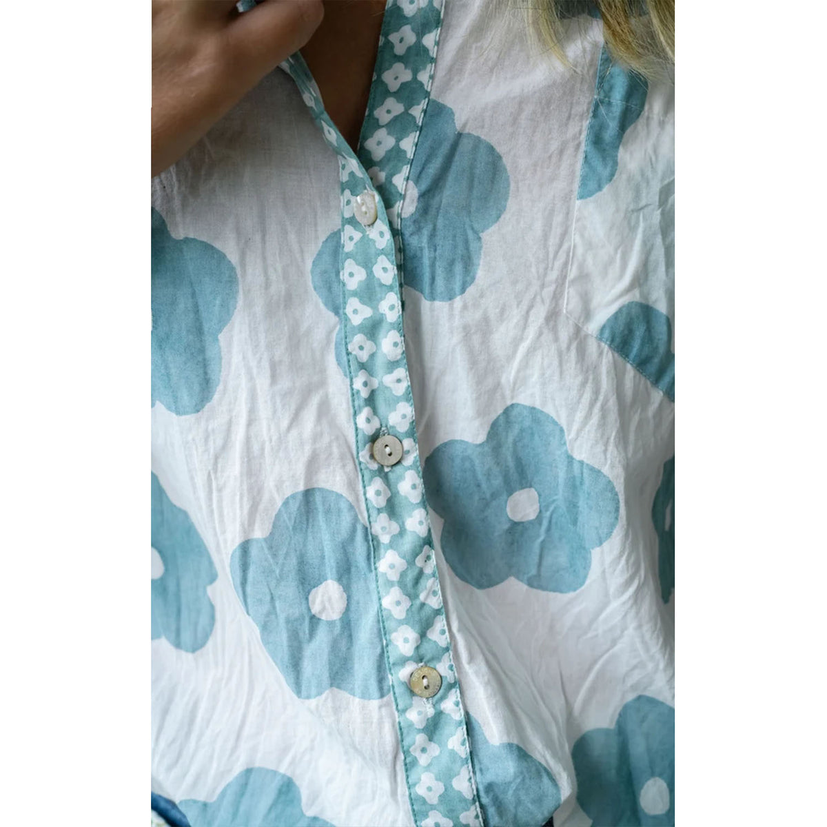 Shirt Poppy Flower - Chambray