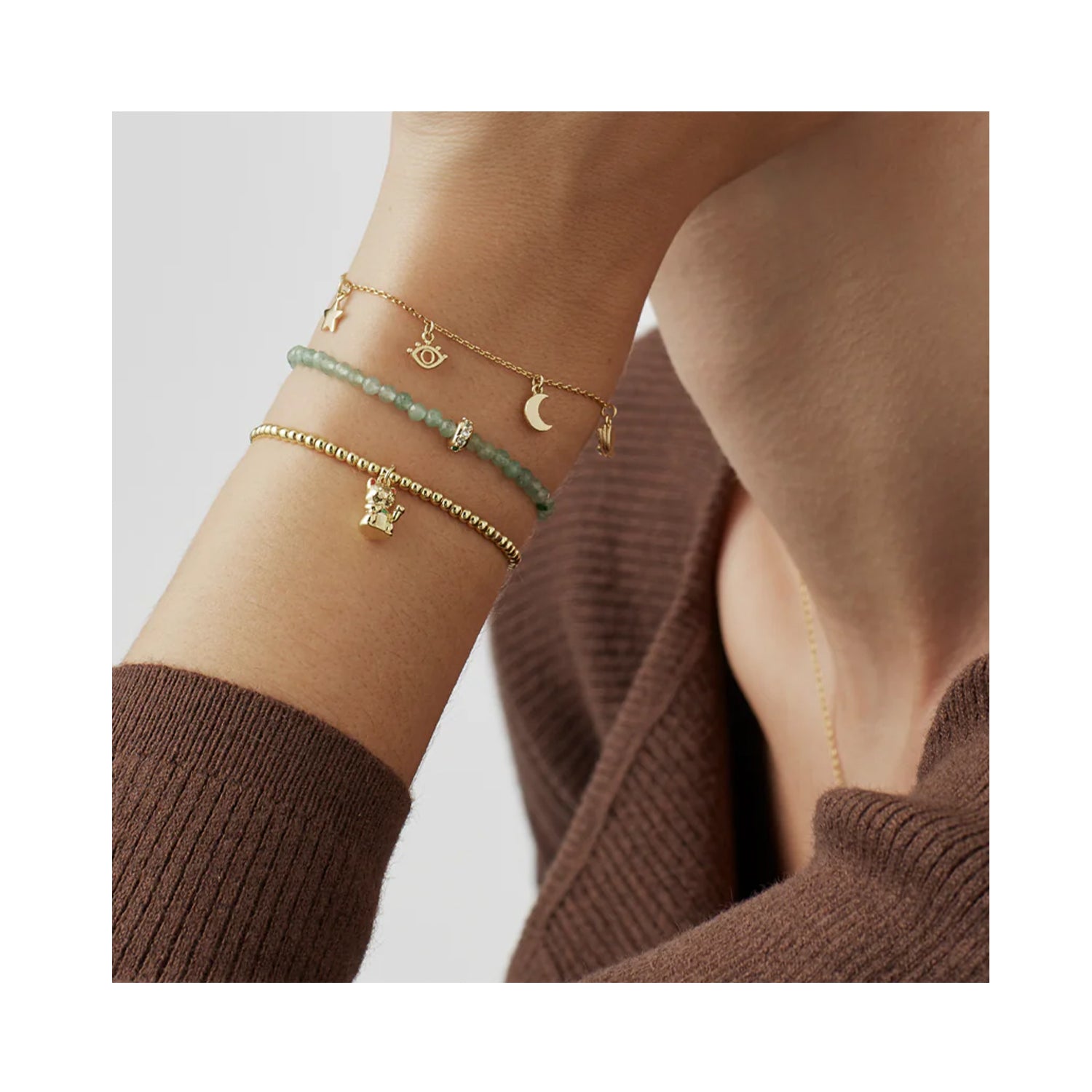 Bracelet Lucky Cat - Gold Plated