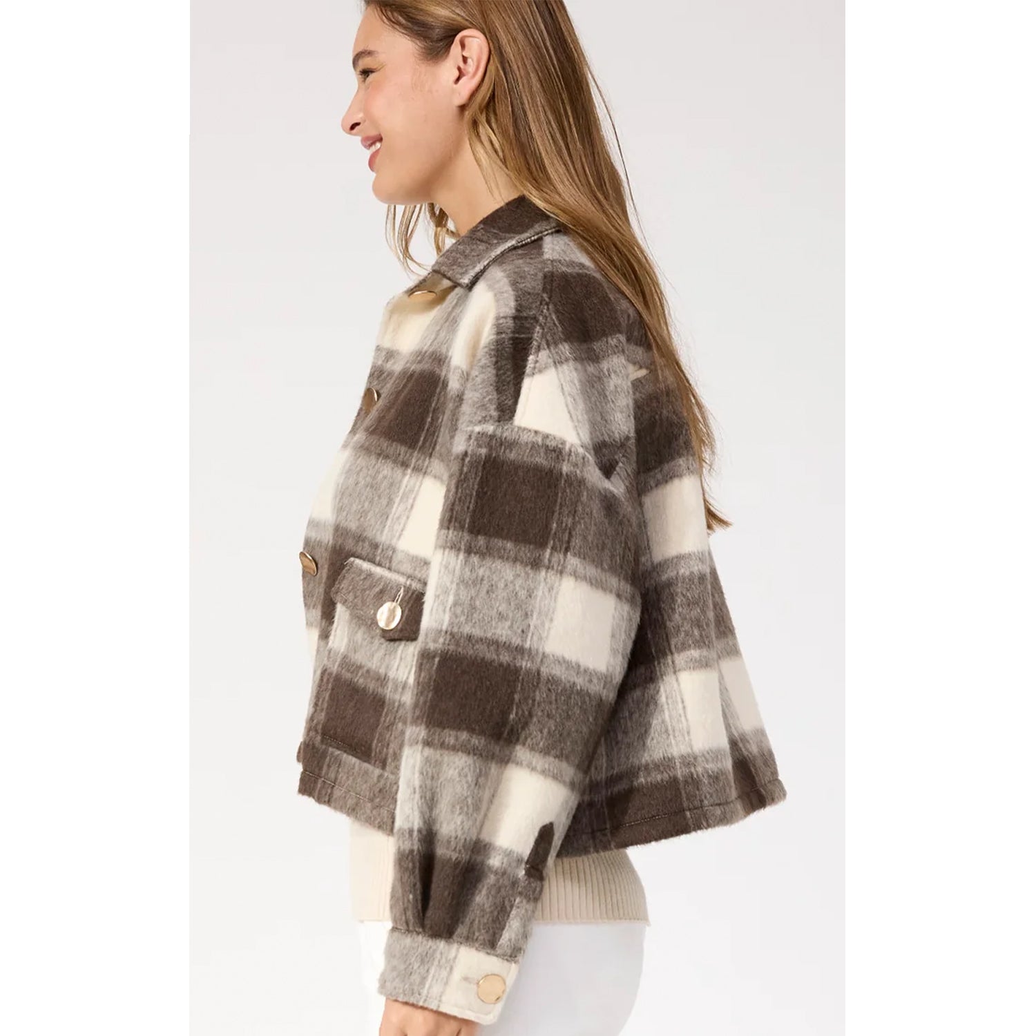 Jacket Fargo Cropped - Brown
