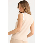 Top Elio Knit Tank - Caramel