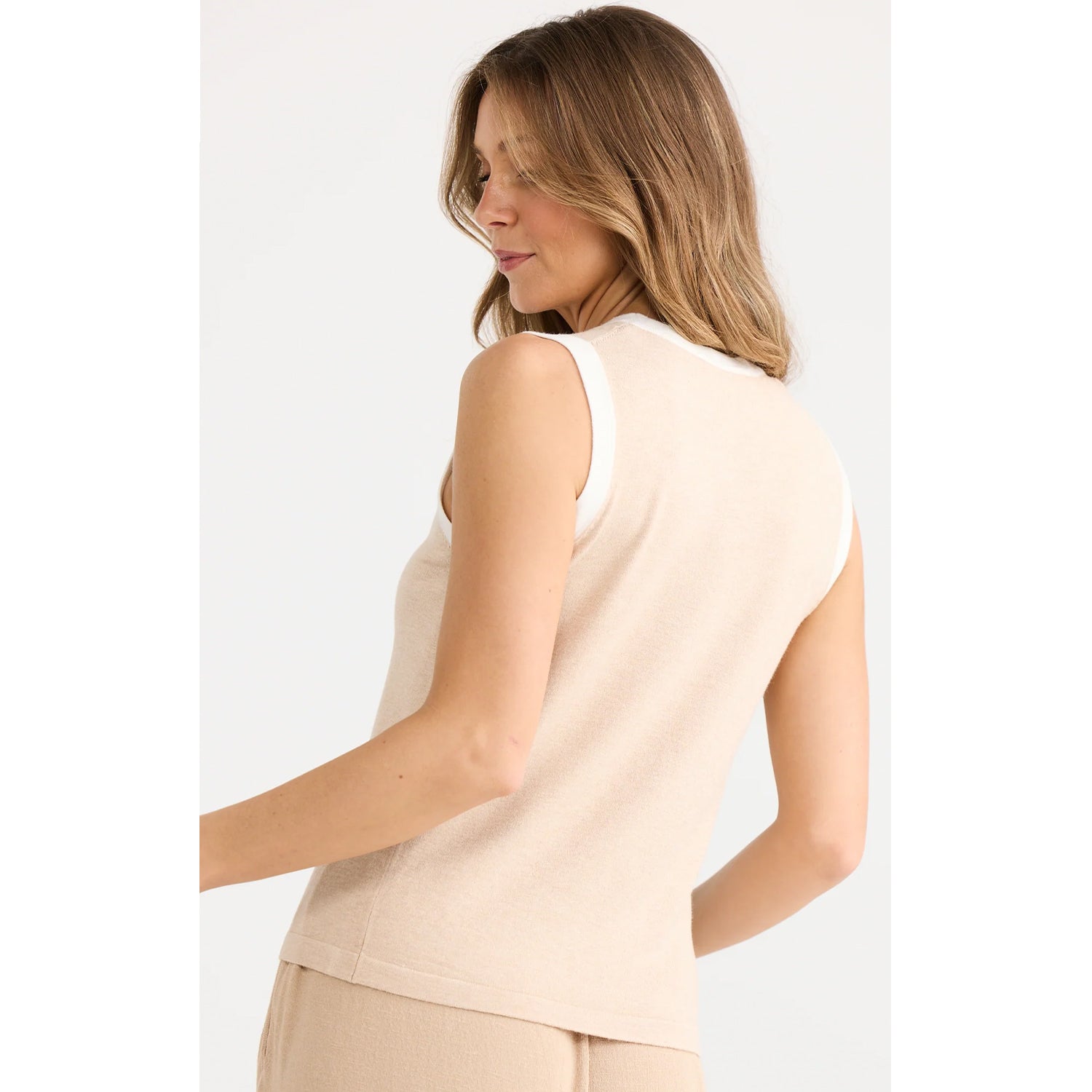 Top Elio Knit Tank - Caramel