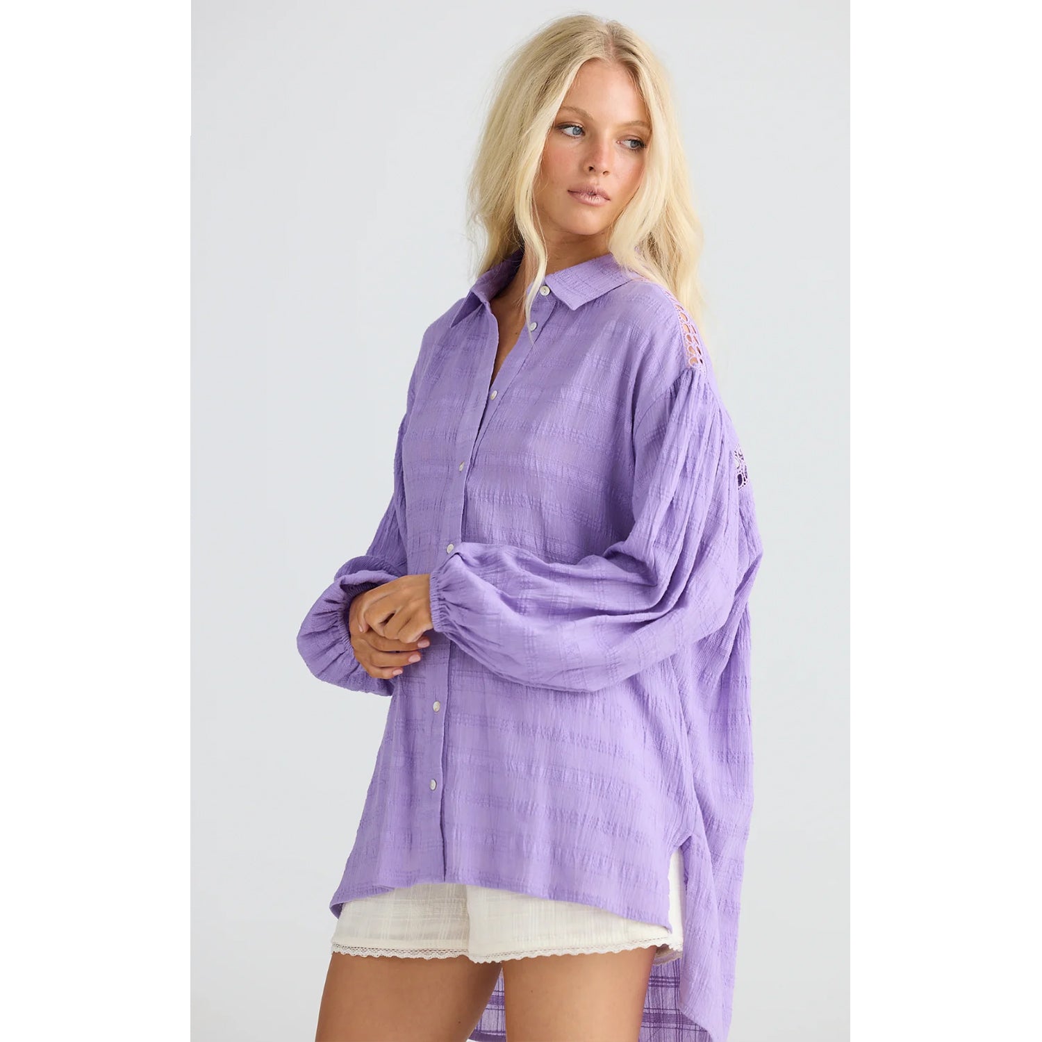 Top Leilani Shirt - Lilac Breeze