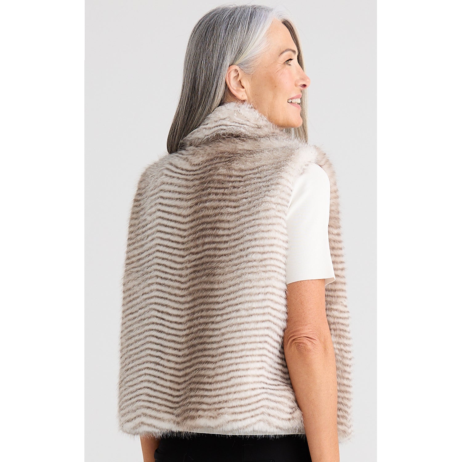Vest Fur Zee - Grey Stripe