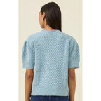 Cardigan Mckenna Short Sleeve - Ice Blue