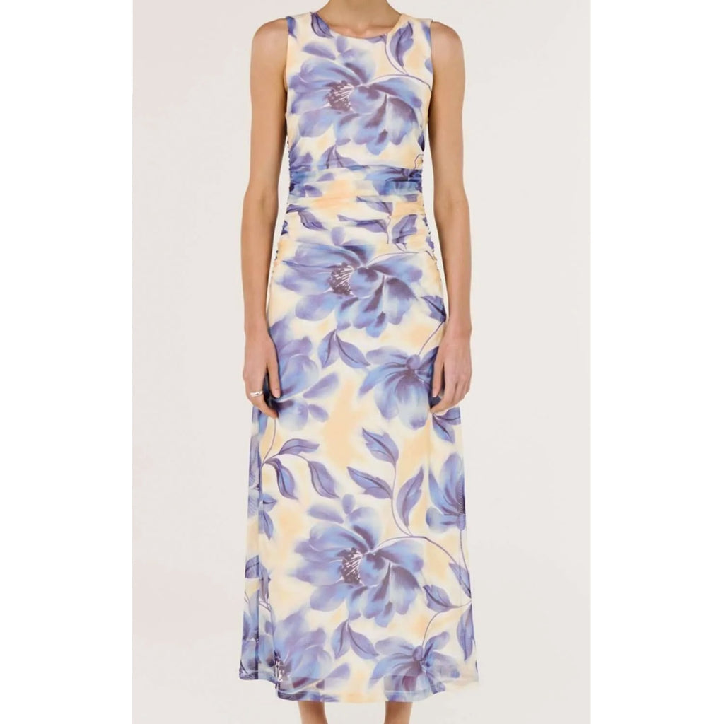 Dress Fleur Mesh Midi - Blurred Floral