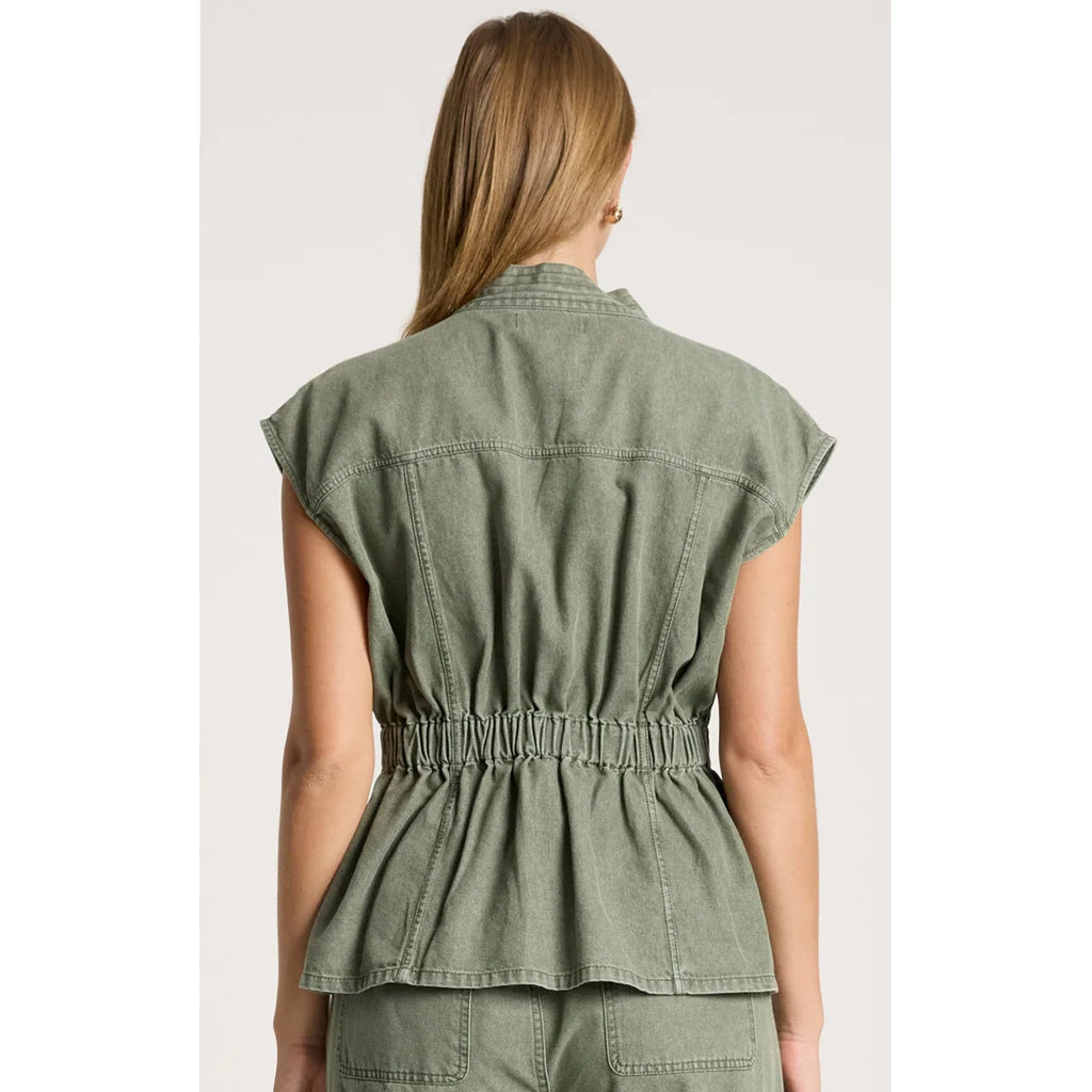 Vest Bodhi Denim - Olive