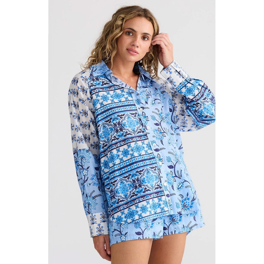 Top Firelight Shirt - Blueberry Fields