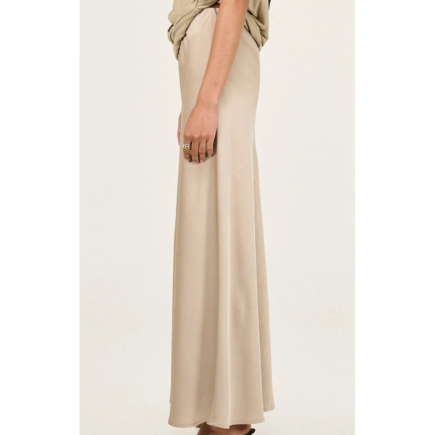 Skirt - Dusk Champagne Bias Maxi