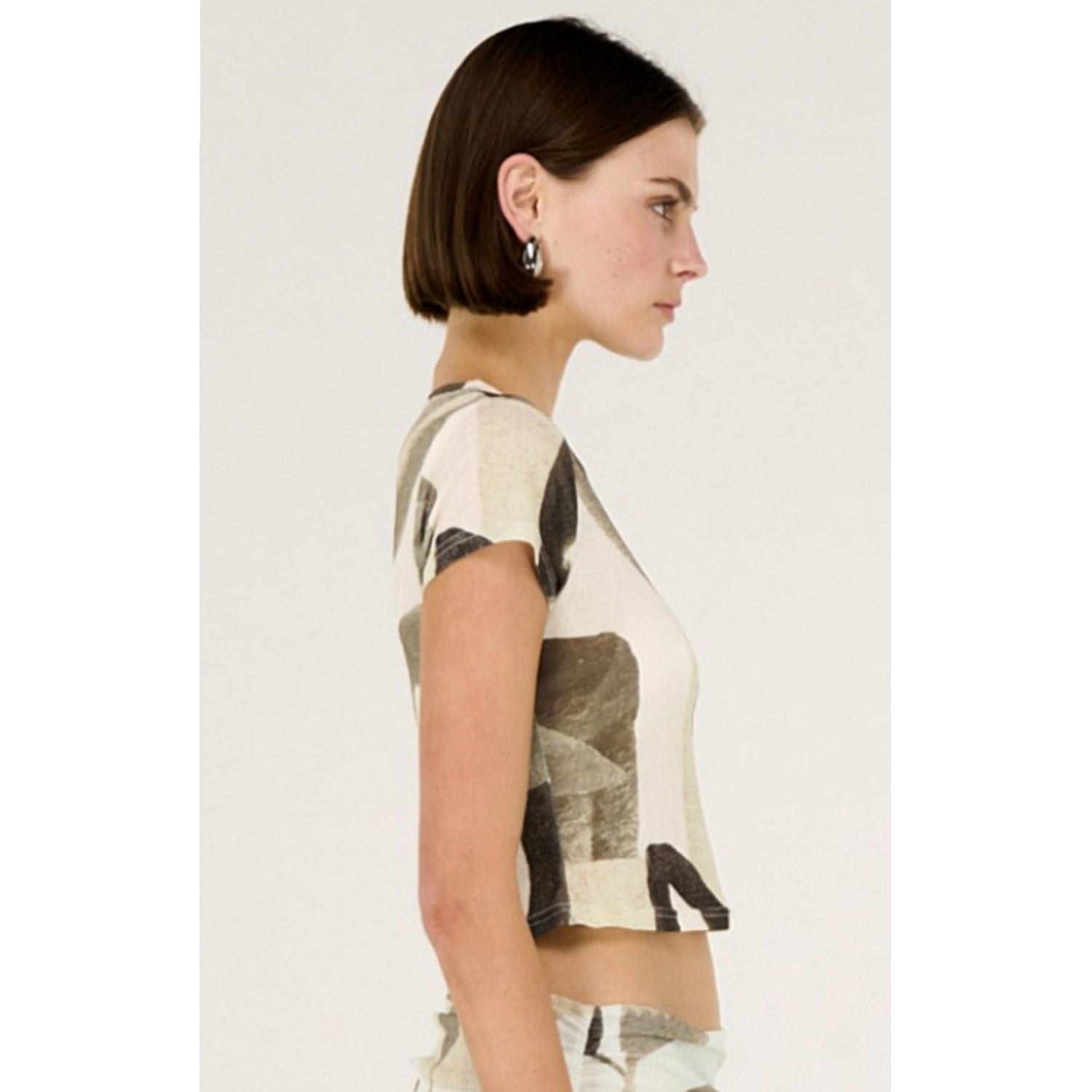 Top Ophiele Baby Tee - Dark Leaf Garden