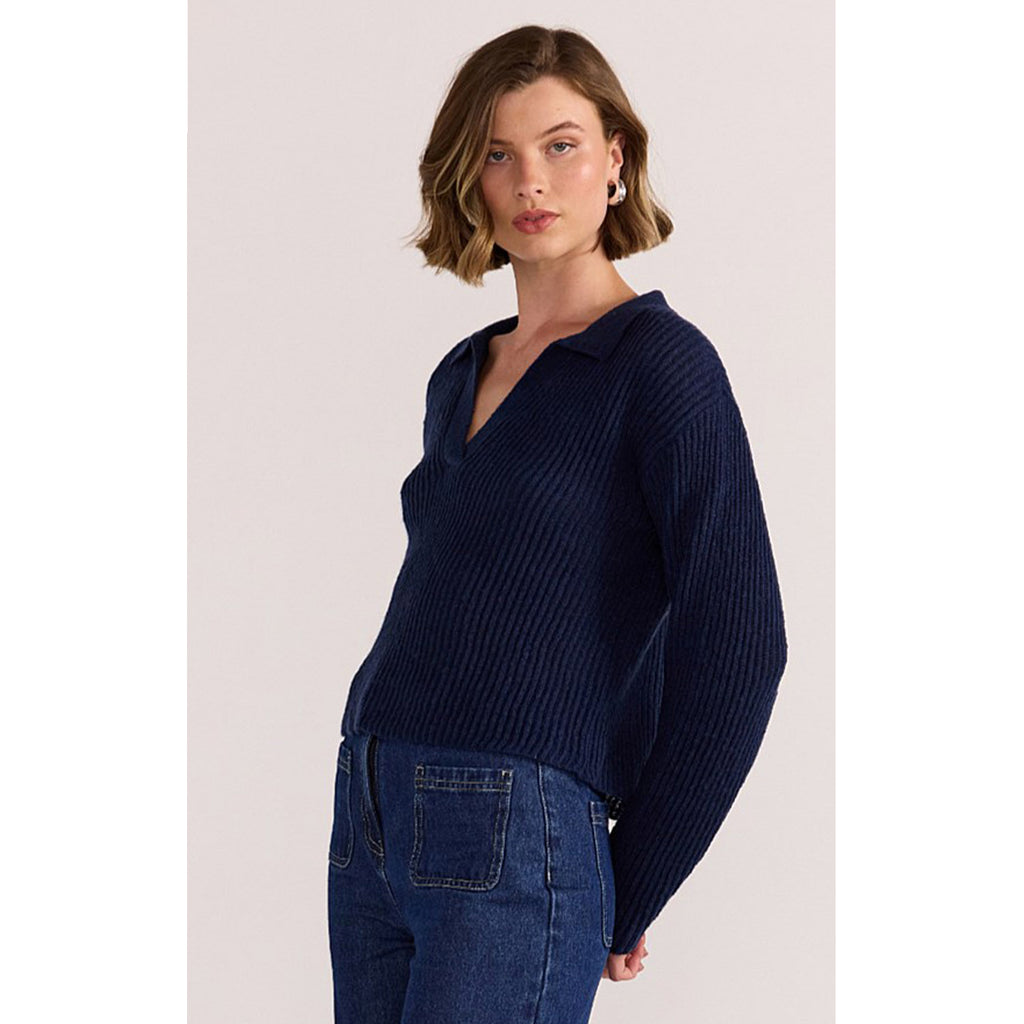 Knit Saige Polo Jumper