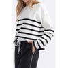 Knit Lottie Stripe Sweater - Black