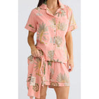 Pyjama Set Namaste - Baby Pink Palm