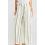 Pant Positano - Sage Shadow Stripe