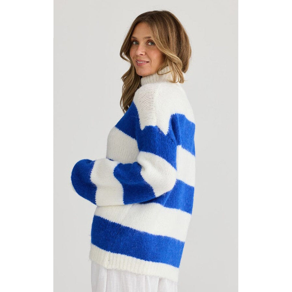 Knit Island - Cobalt Stripe