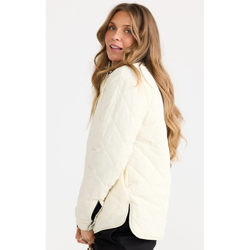 Jacket Ellis Puffer - Black & Cream