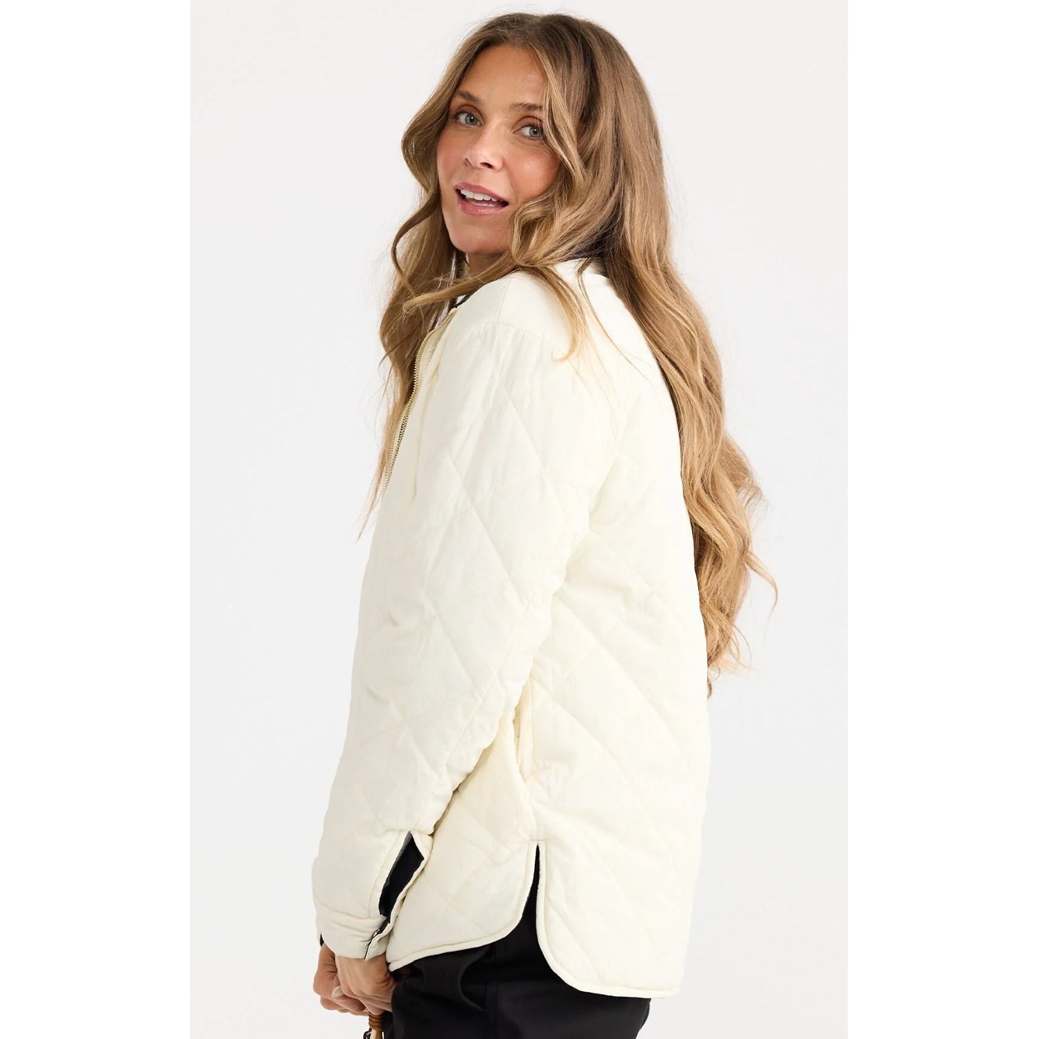 Jacket Ellis Puffer - Black & Cream