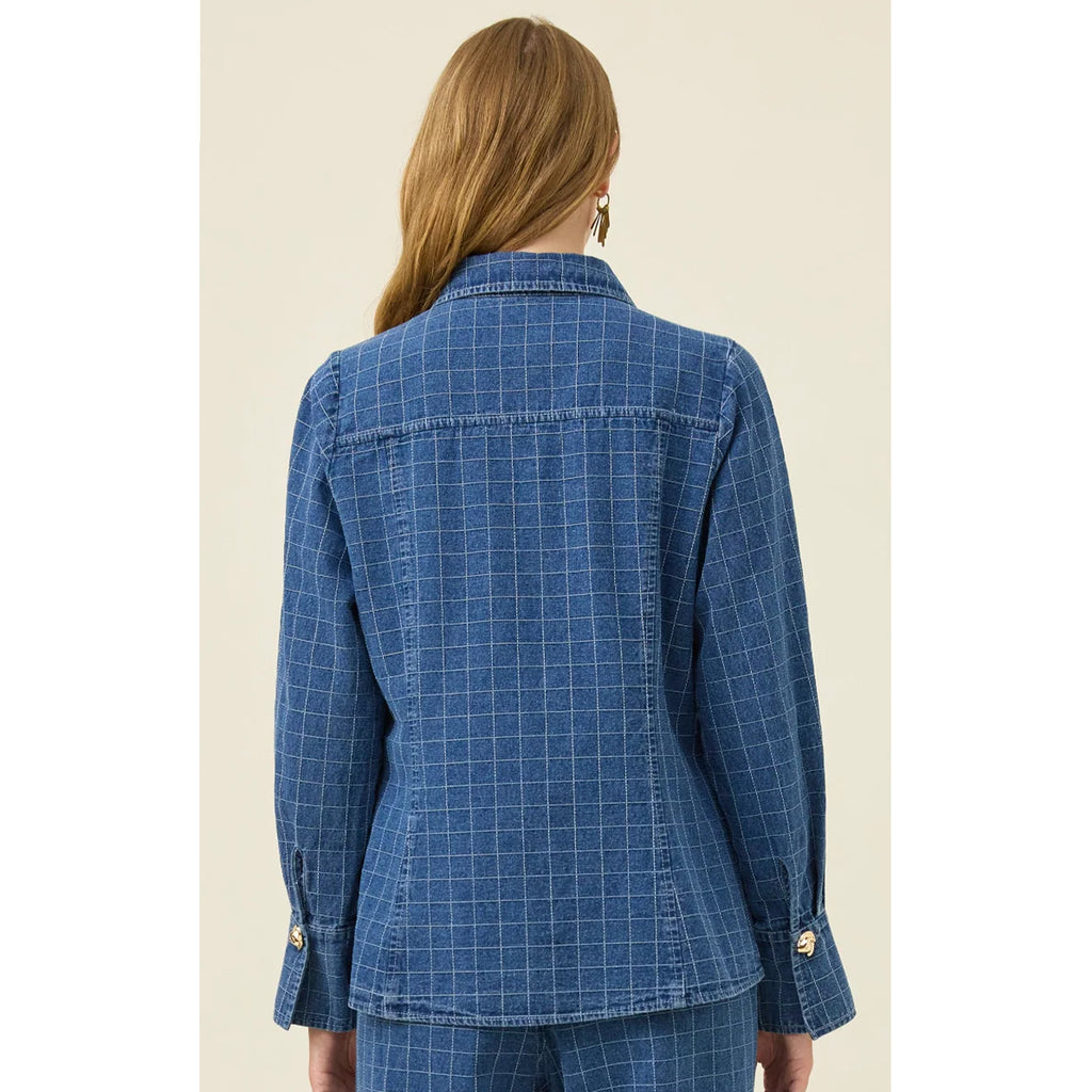 Top Sloane Denim Shirt - Check