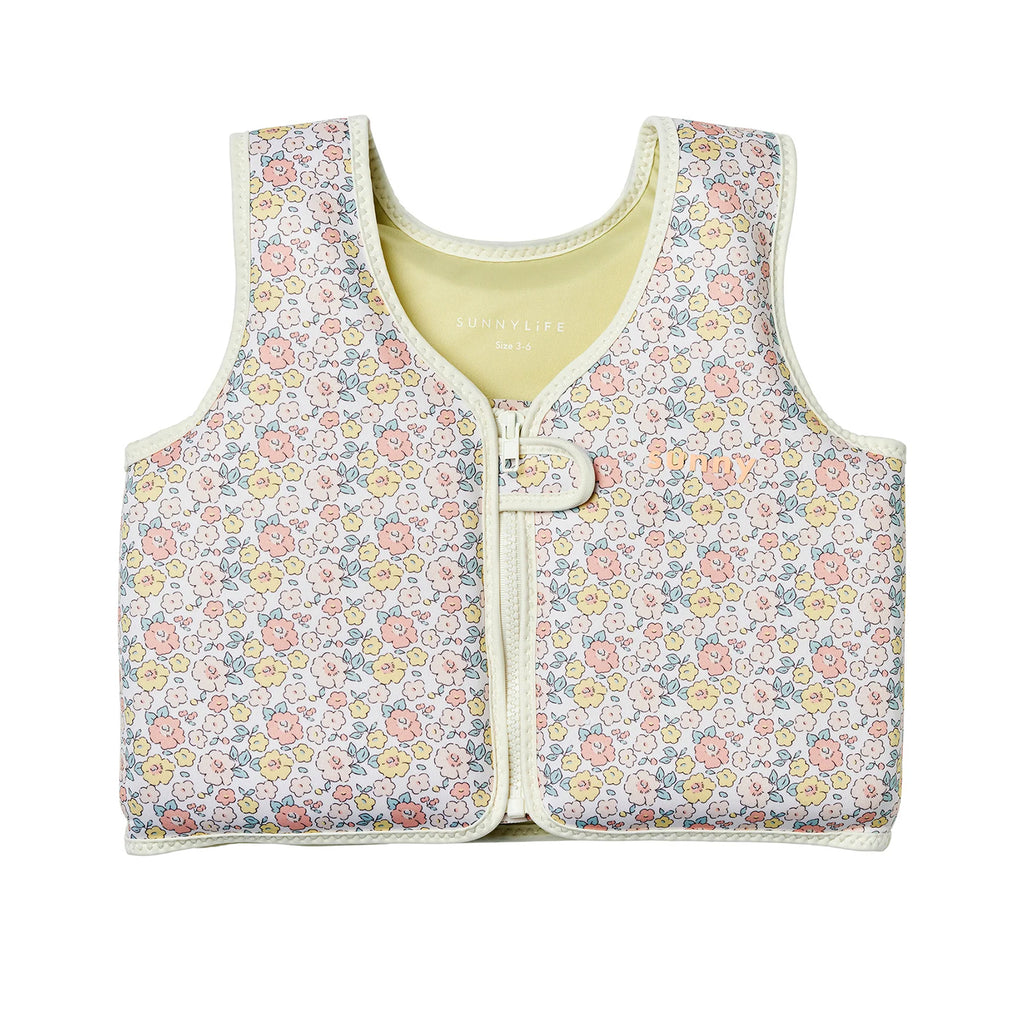 Kids Swim Vest 3-6 Into the Garden Ditsy Floral