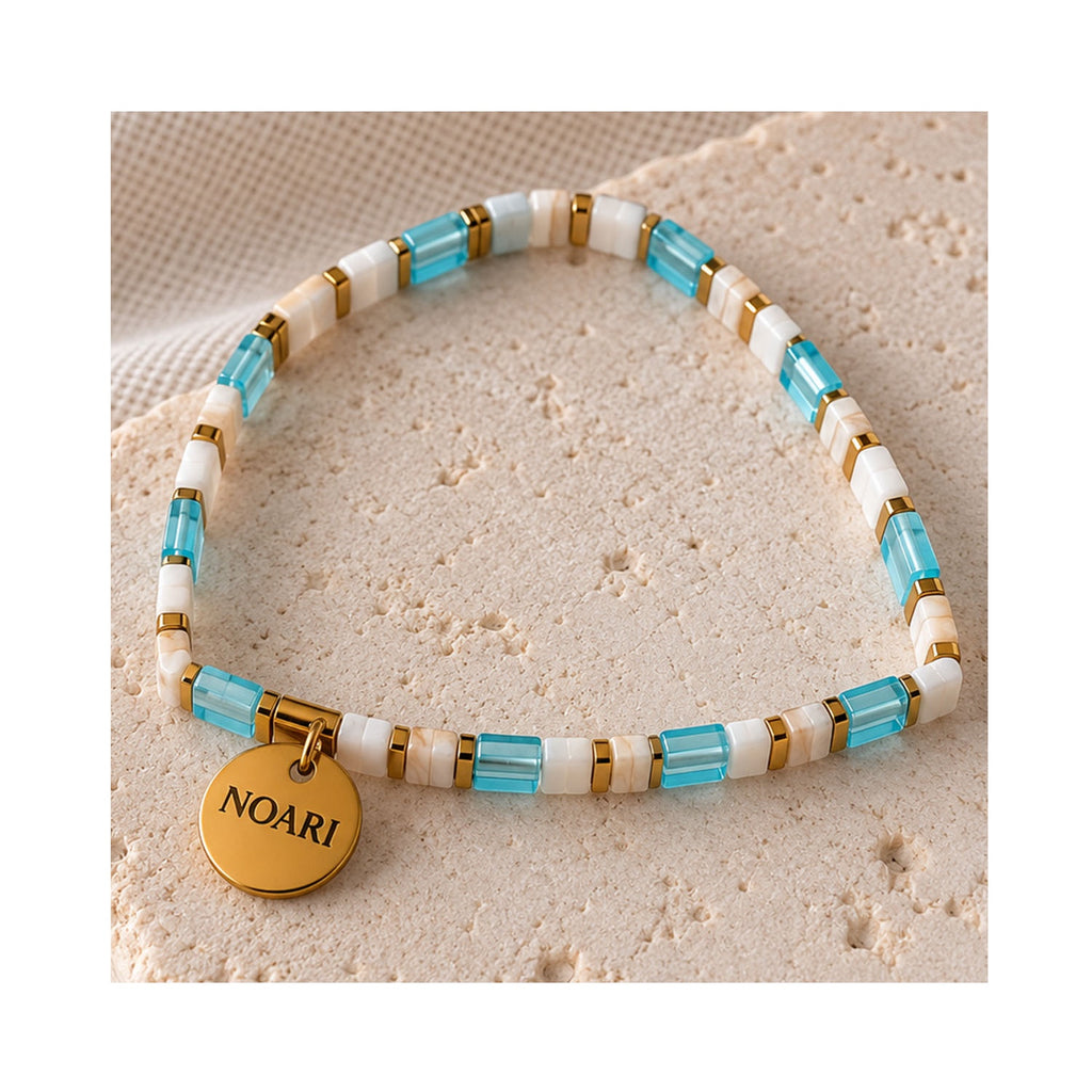Tila Bracelet - Light Blue & White