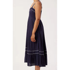 Dress Midi Positano Contrast - Navy