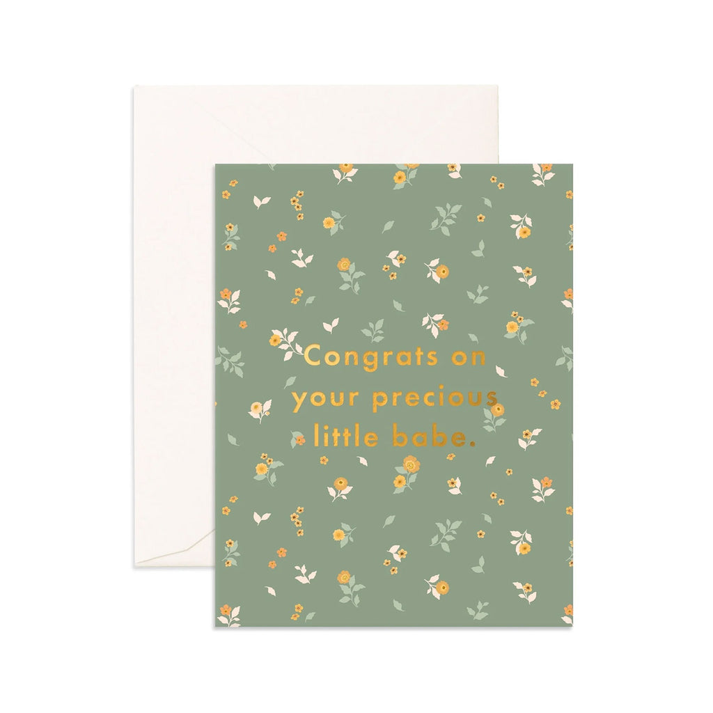 Card Precious Babe Broderie