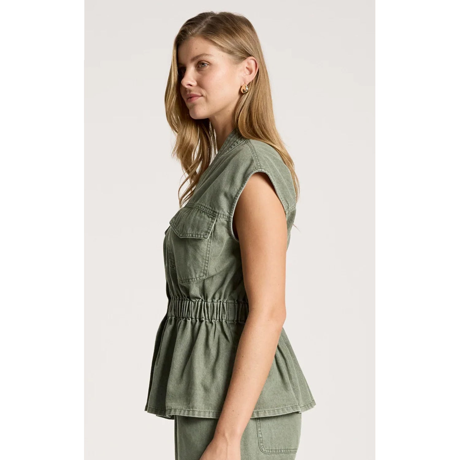 Vest Bodhi Denim - Olive