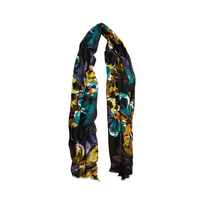 Scarf Elsie - Botanical Black