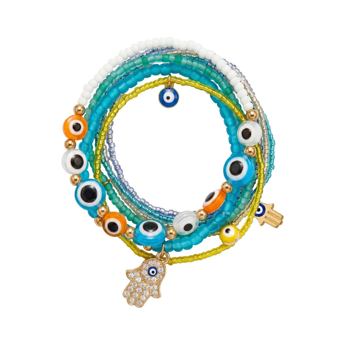 Bracelet Mati Set - Blues